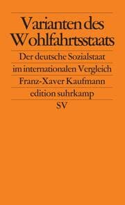Cover von Varianten des Wohlfahrtsstaates