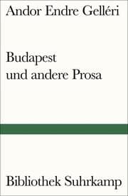 Cover von Budapest und andere Prosa