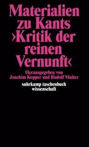Cover von Materialien zu Kants 'Kritik der reinen Vernunft'
