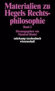 Cover von Materialien zu Hegels Rechtsphilosophie 2