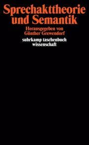 Cover von Sprechakttheorie und Semantik
