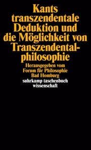 Cover von Kants Transzendentale Deduktion