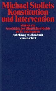 Cover von Konstitution und Intervention