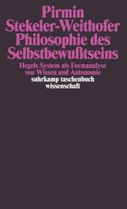 Cover von Philosophie des Selbstbewußtseins