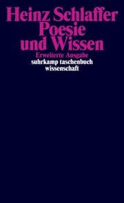 Cover von Poesie und Wissen