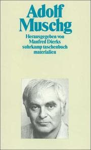 Cover von Adolf Muschg