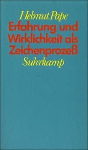 Cover von Erfahrung und Wirklichkeit als Zeichenprozeß