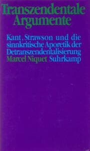 Cover von Transzendentale Argumente