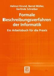 Cover von Formale Beschreibungsverfahren der Informatik
