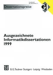 Cover von Ausgezeichnete Informatikdissertationen 1999