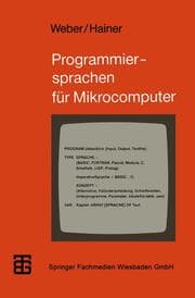 Cover von Programmiersprachen für Mikrocomputer