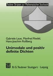 Cover von Unimodale und positiv definite Dichten