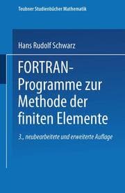 Cover von FORTRAN-Programme zur Methode der finiten Elemente