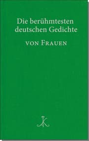 Cover von Die berühmtesten deutschen Gedichte von Frauen
