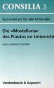 Cover von Die 'Mostellaria' des Plautus im Unterricht