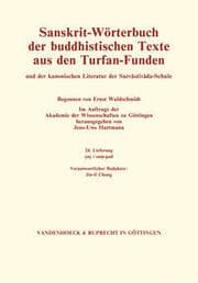 Cover von Sanskrit-Wörterbuch der buddhistischen Texte aus den Turfan-Funden. Lieferung 24