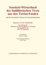 Cover von Sanskrit-Wörterbuch der buddhistischen Texte aus den Turfan-Funden. Lieferung 25