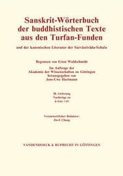 Cover von Sanskrit-Wörterbuch der buddhistischen Texte aus den Turfan-Funden. Lieferung 28