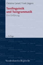Cover von Textlinguistik und Textgrammatik