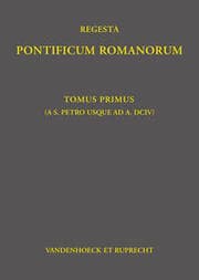 Cover von Regesta Pontificum Romanorum