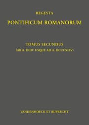 Cover von Regesta Pontificum Romanorum