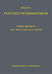 Cover von Regesta Pontificum Romanorum