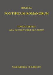 Cover von Regesta Pontificum Romanorum