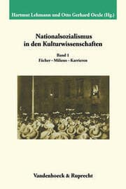 Cover von Nationalsozialismus in den Kulturwissenschaften 1
