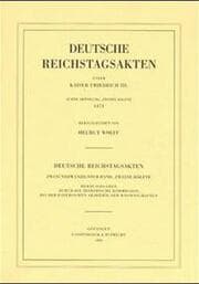 Cover von Deutsche Reichstagsakten unter Kaiser Friedrich III. Achte Abteilung, zweite Hälfte: 1471