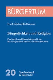 Cover von Bürgerlichkeit und Religion