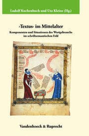 Cover von Textus im Mittelalter