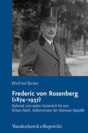 Cover von Frederic von Rosenberg (1874-1937)