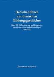 Cover von Differenzierung und Integration der niederen Schulen in Deutschland 1800-1945