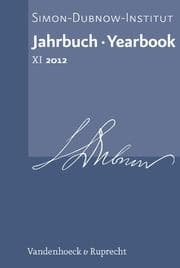 Cover von Jahrbuch 2012 Simon-Dubnow-Instituts/Simon Dubnow Institute Yearbook 2012