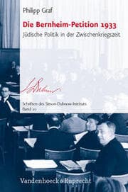Cover von Die Bernheim-Petition 1933