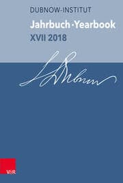 Cover von Jahrbuch des Dubnow-Instituts /Dubnow Institute Yearbook XVII/2018