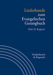 Cover von Liederkunde zum Evangelischen Gesangbuch. Register