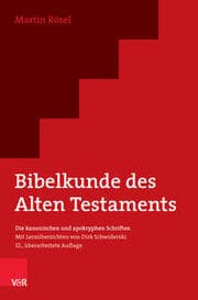Cover von Bibelkunde des Alten Testaments