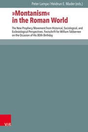 Cover von 'Montanism' in the Roman World