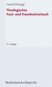 Cover von Theologisches Fach- und Fremdwörterbuch