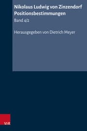 Cover von Nikolaus Ludwig von Zinzendorf: Positionsbestimmungen