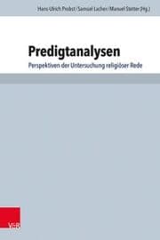 Cover von Predigtanalysen