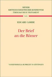 Cover von Der Brief an die Römer