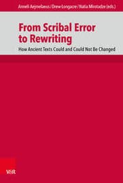 Cover von From Scribal Error to Rewriting