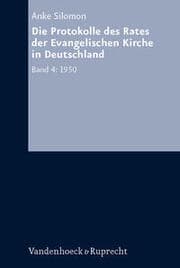 Cover von Die Protokolle des Rates der Evangelischen Kirche in Deutschland 4