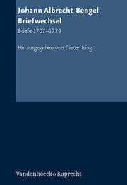 Cover von Johann Albrecht Bengel: Briefwechsel