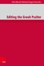 Cover von Editing the Greek Psalter