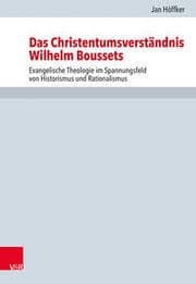 Cover von Das Christentumsverständnis Wilhelm Boussets