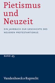 Cover von Pietismus und Neuzeit Band 45 - 2019