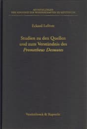 Cover von Studien zu den Quellen und zum Verständnis des Prometheus Desmotes